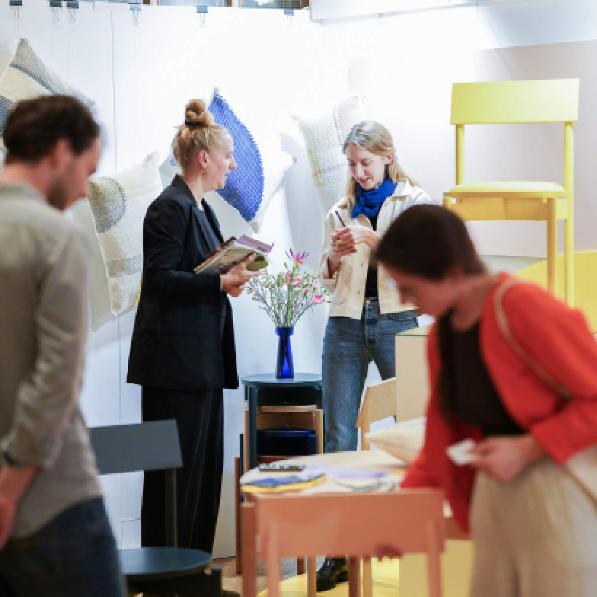 Kampagne „happy shopping“ für Blickfang Designmesse