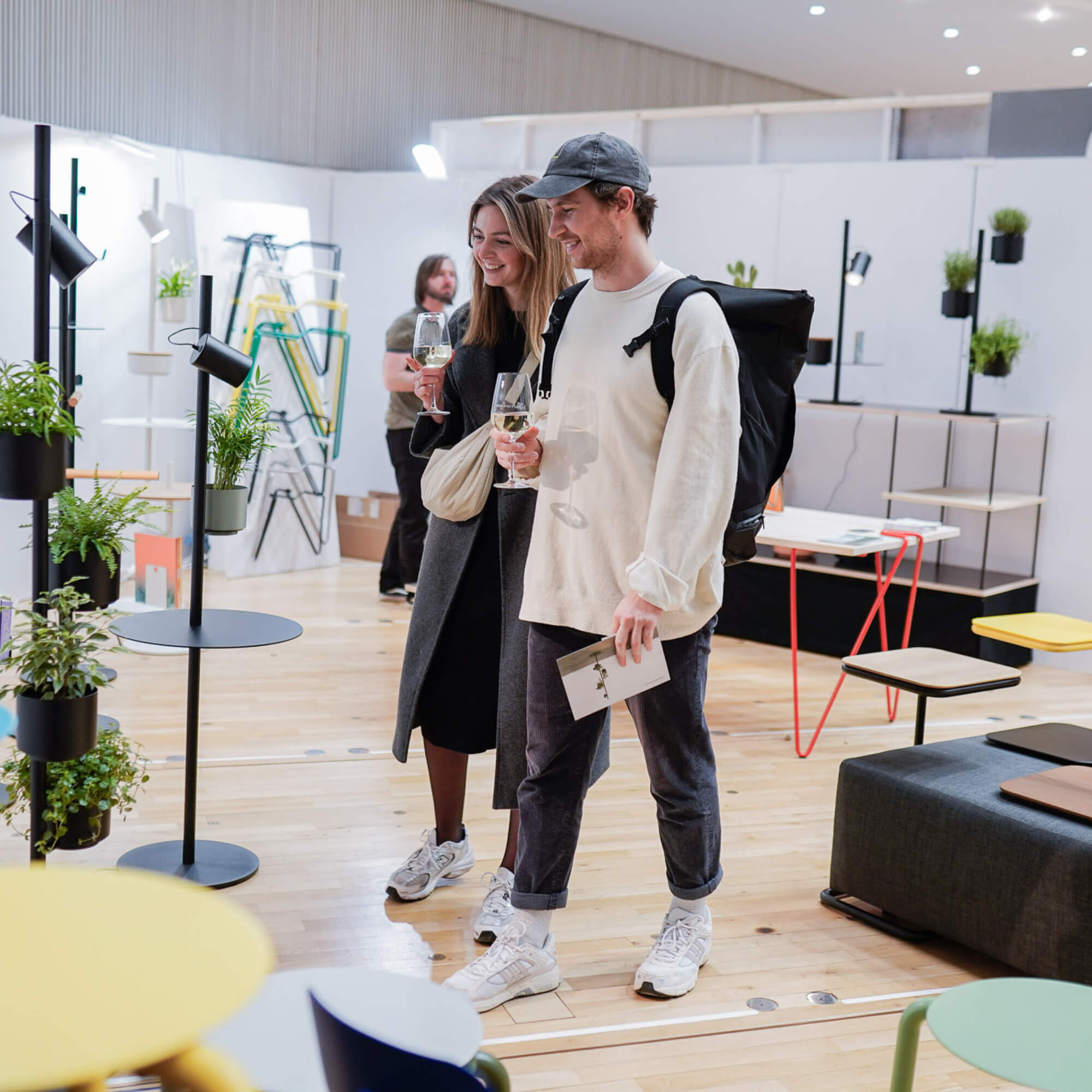 Kampagne „happy shopping“ für Blickfang Designmesse