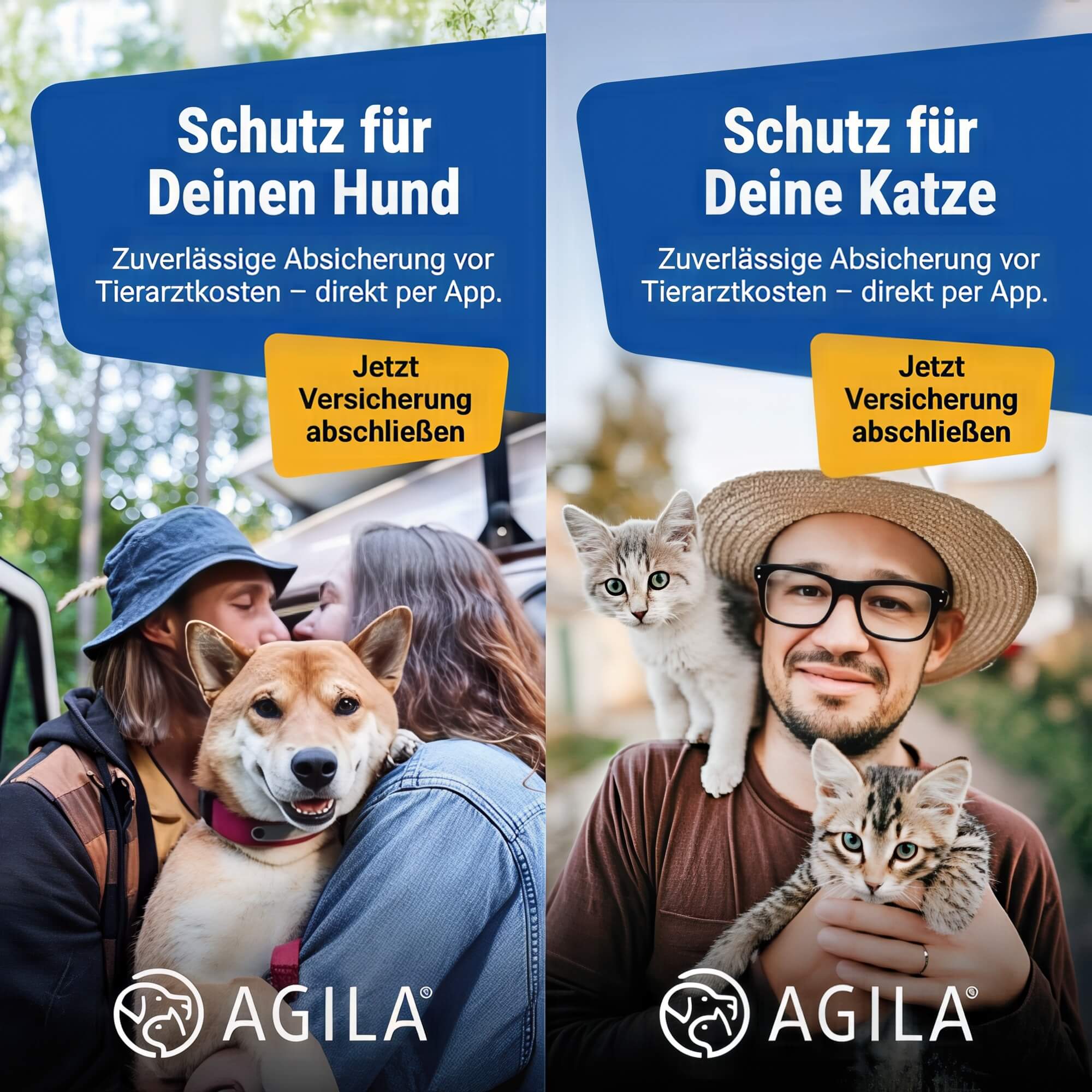 Gestaltungsmotiv für AGILA Haustierversicherung
