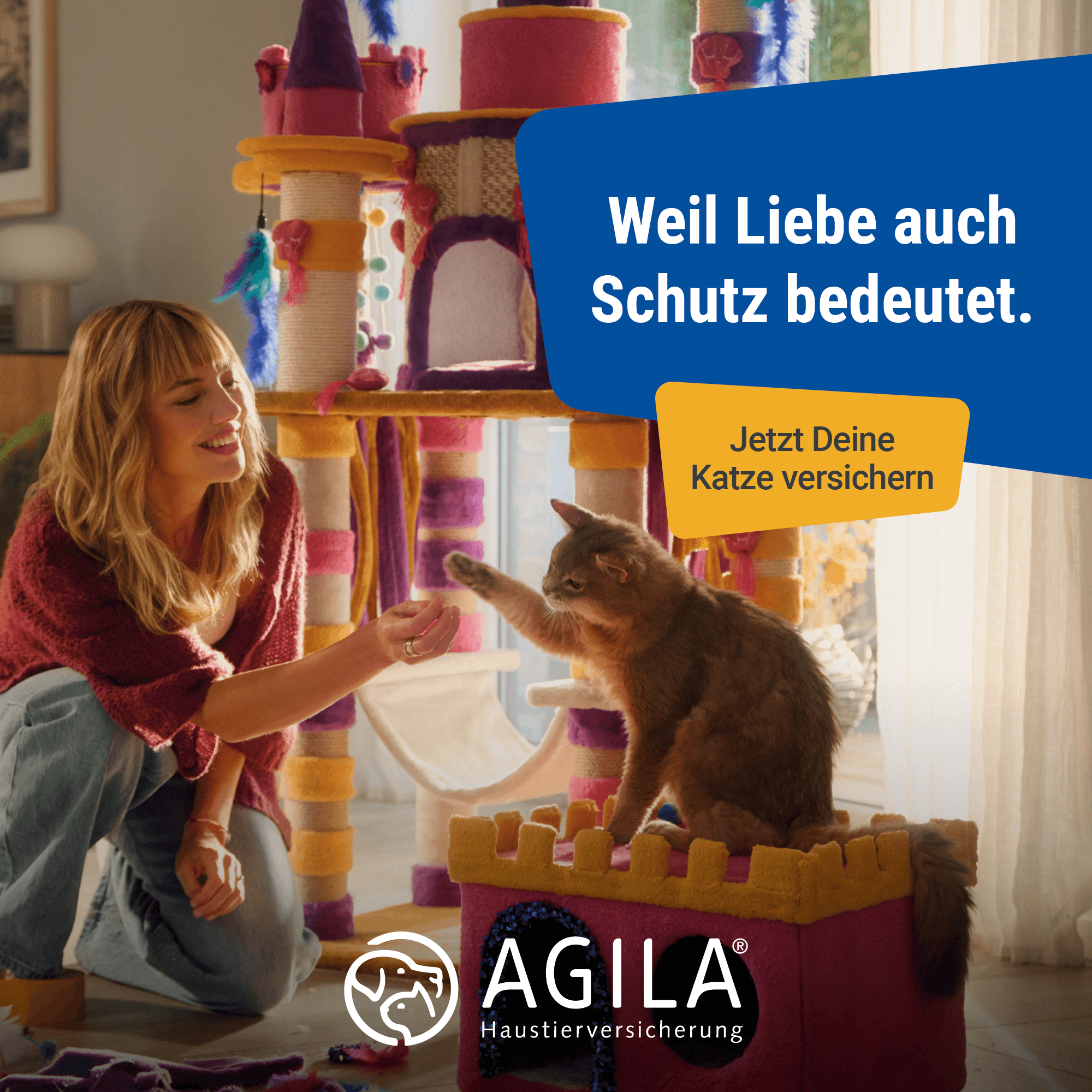 Gestaltungsmotiv für AGILA Haustierversicherung