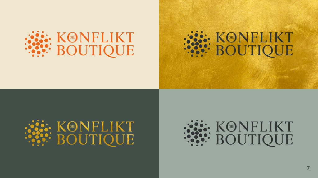 Corporate Design für Die Konflikt Boutique