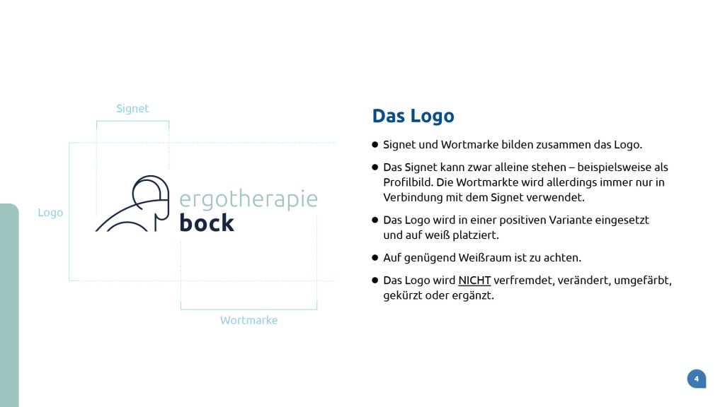 Corporate Design für Ergotherapie Bock