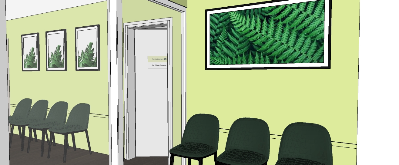 Wartebereich der Gastroenterologie Rahlstedt