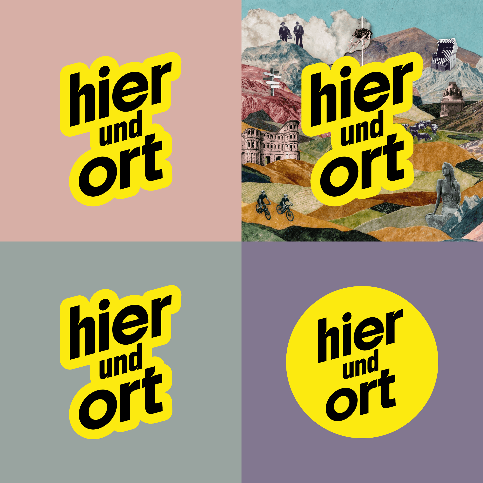 Gestaltungsmotiv für den Podcast „Hier und Ort“