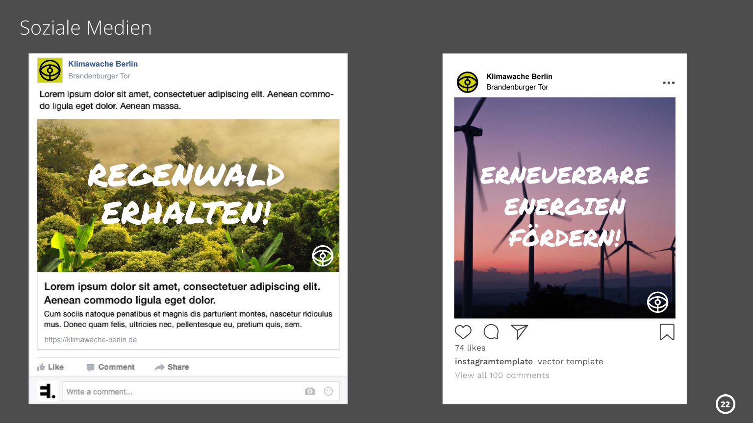 Projektansicht Klimawache Berlin