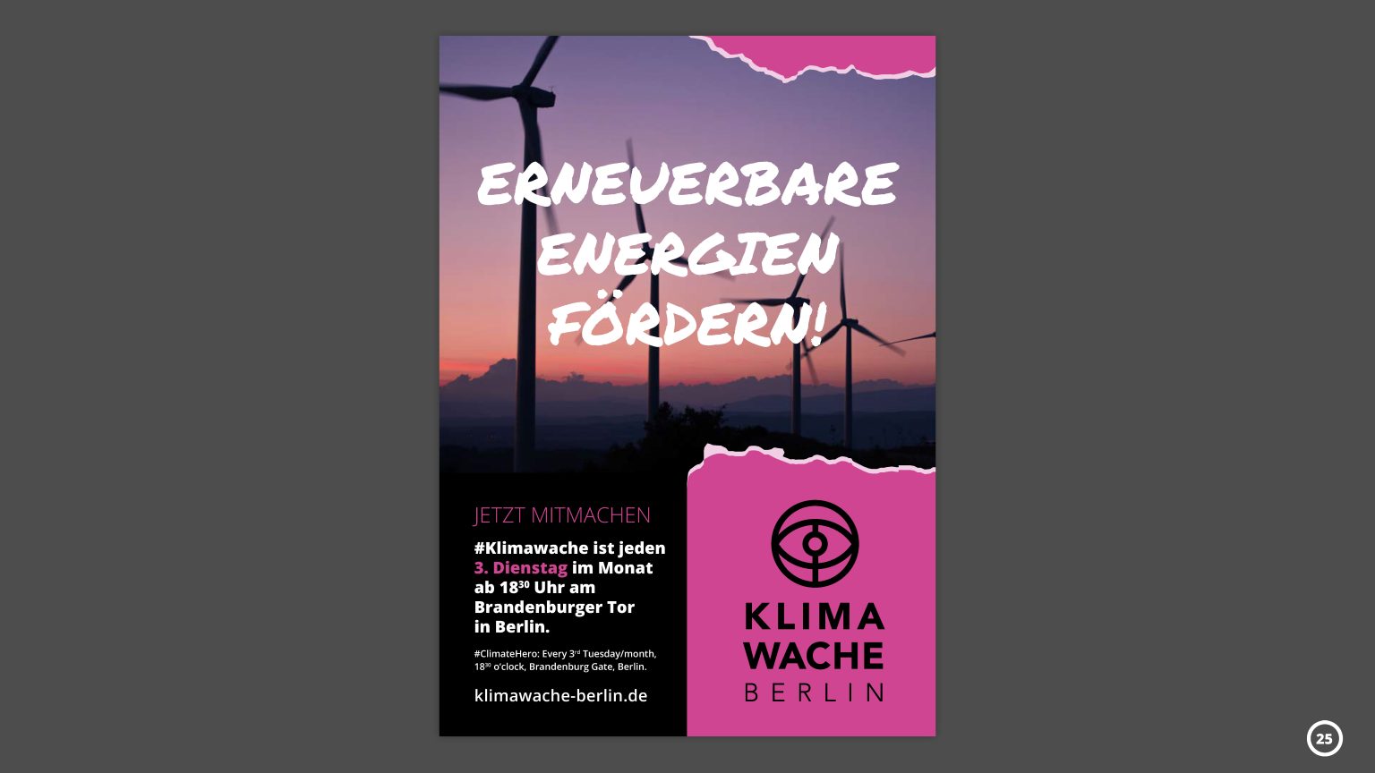 Projektansicht Klimawache Berlin