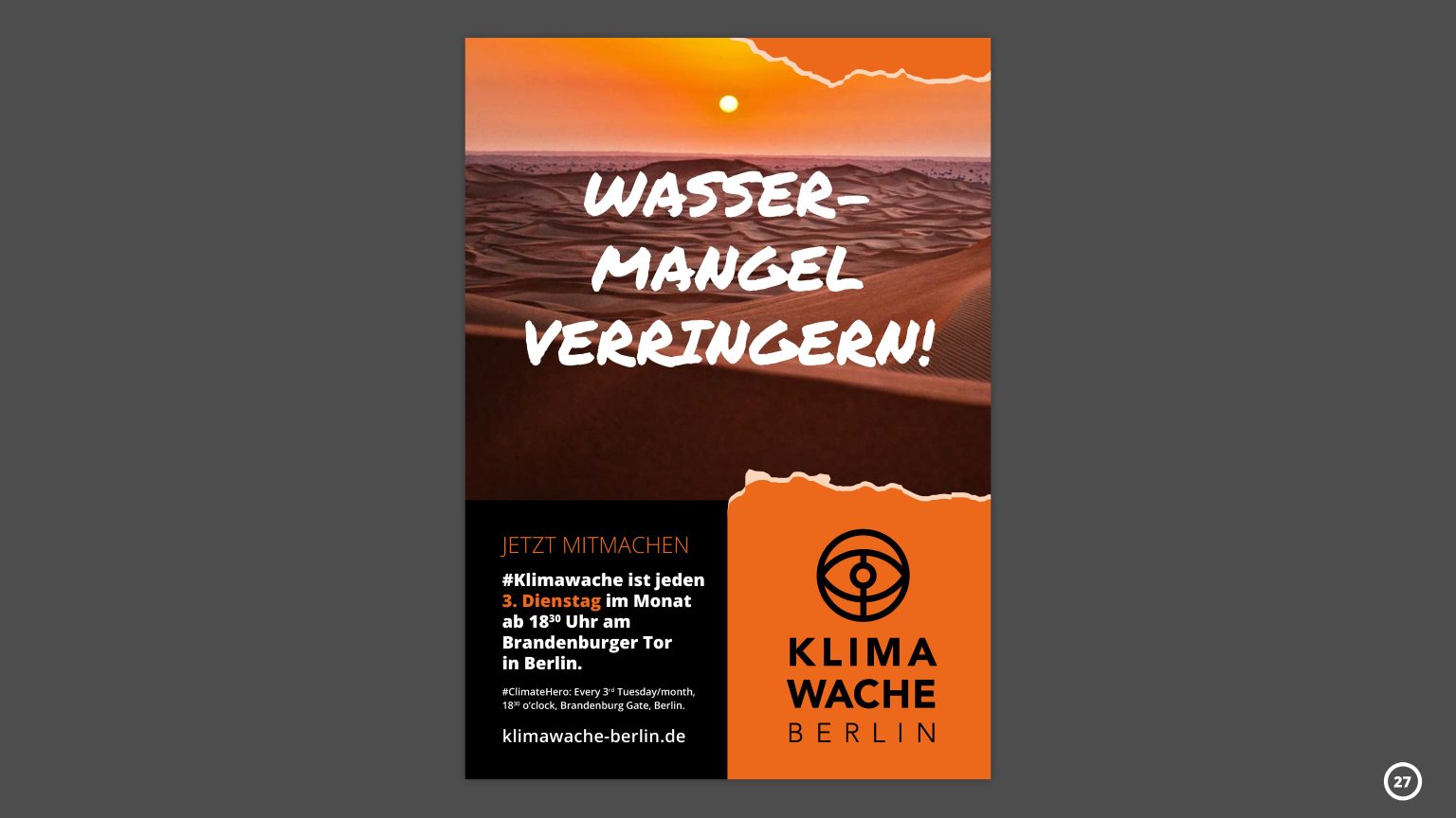 Projektansicht Klimawache Berlin