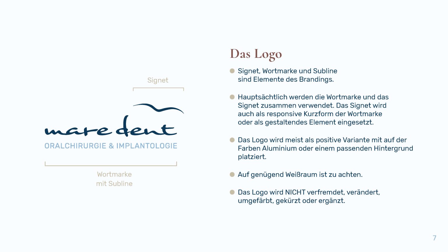 Styleguide für mare dent