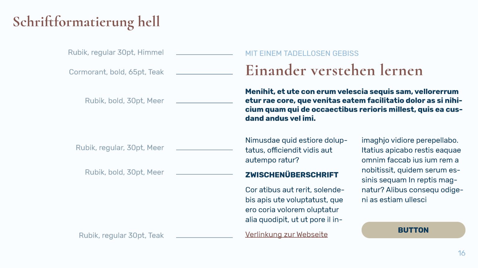 Styleguide für mare dent