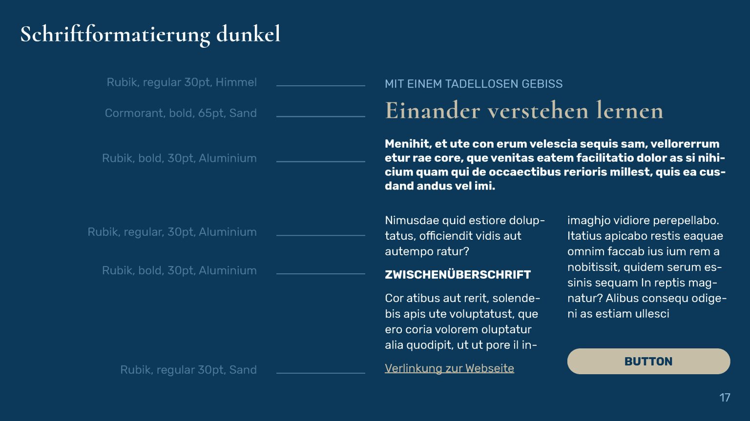 Styleguide für mare dent