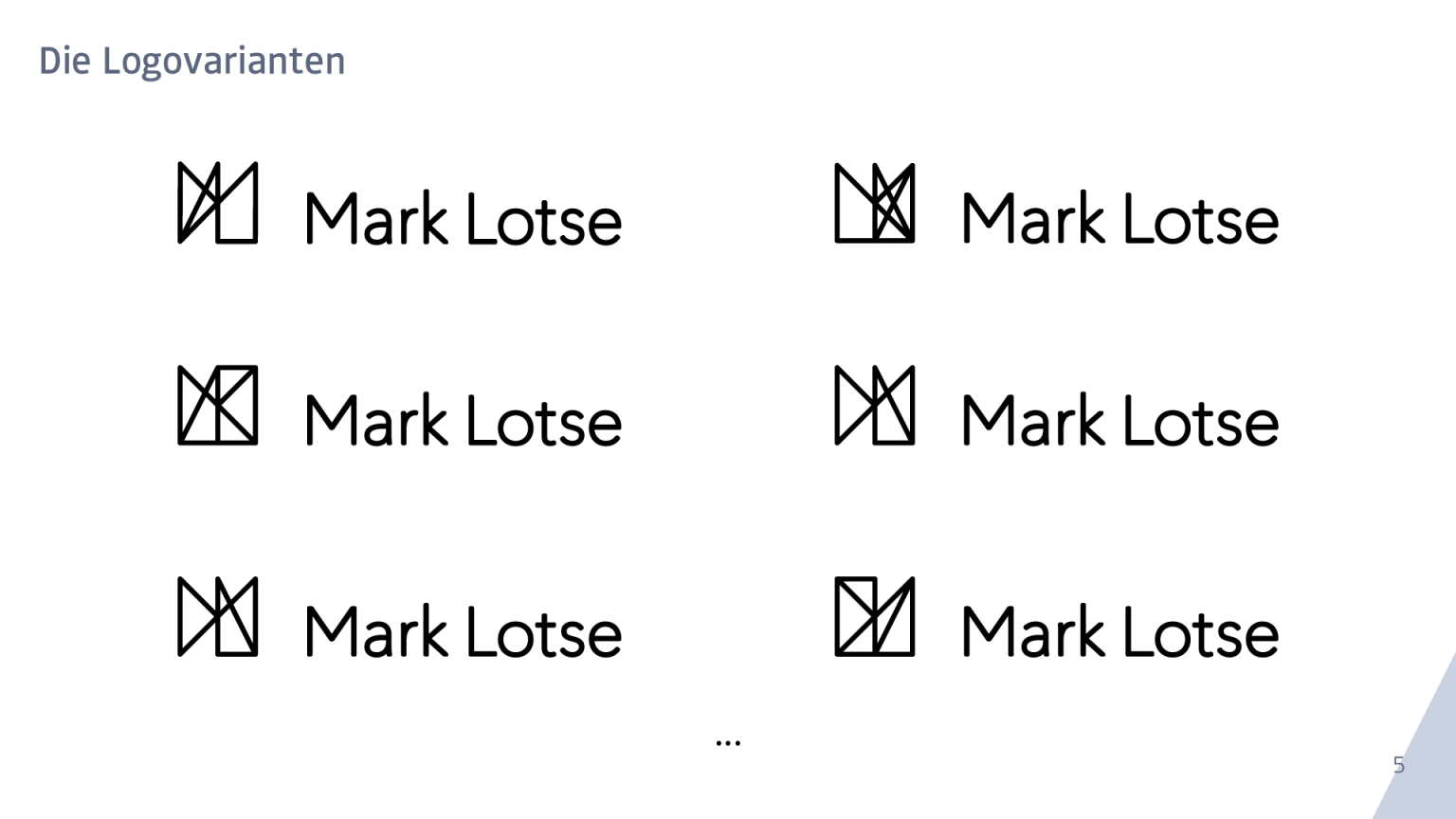 Styleguide für Mark Lotse