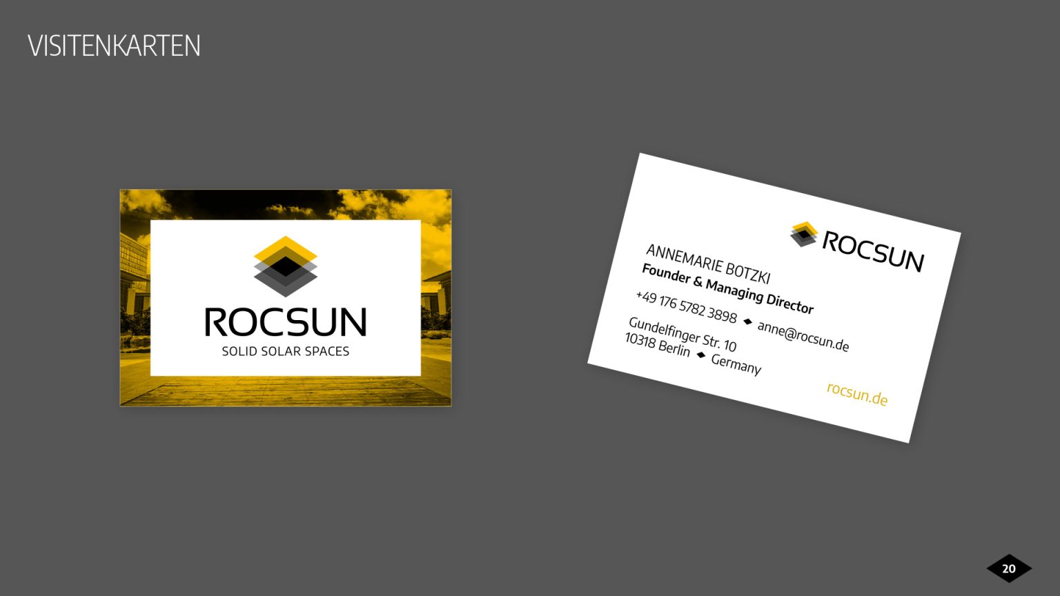 Corporate Design für Rocsun