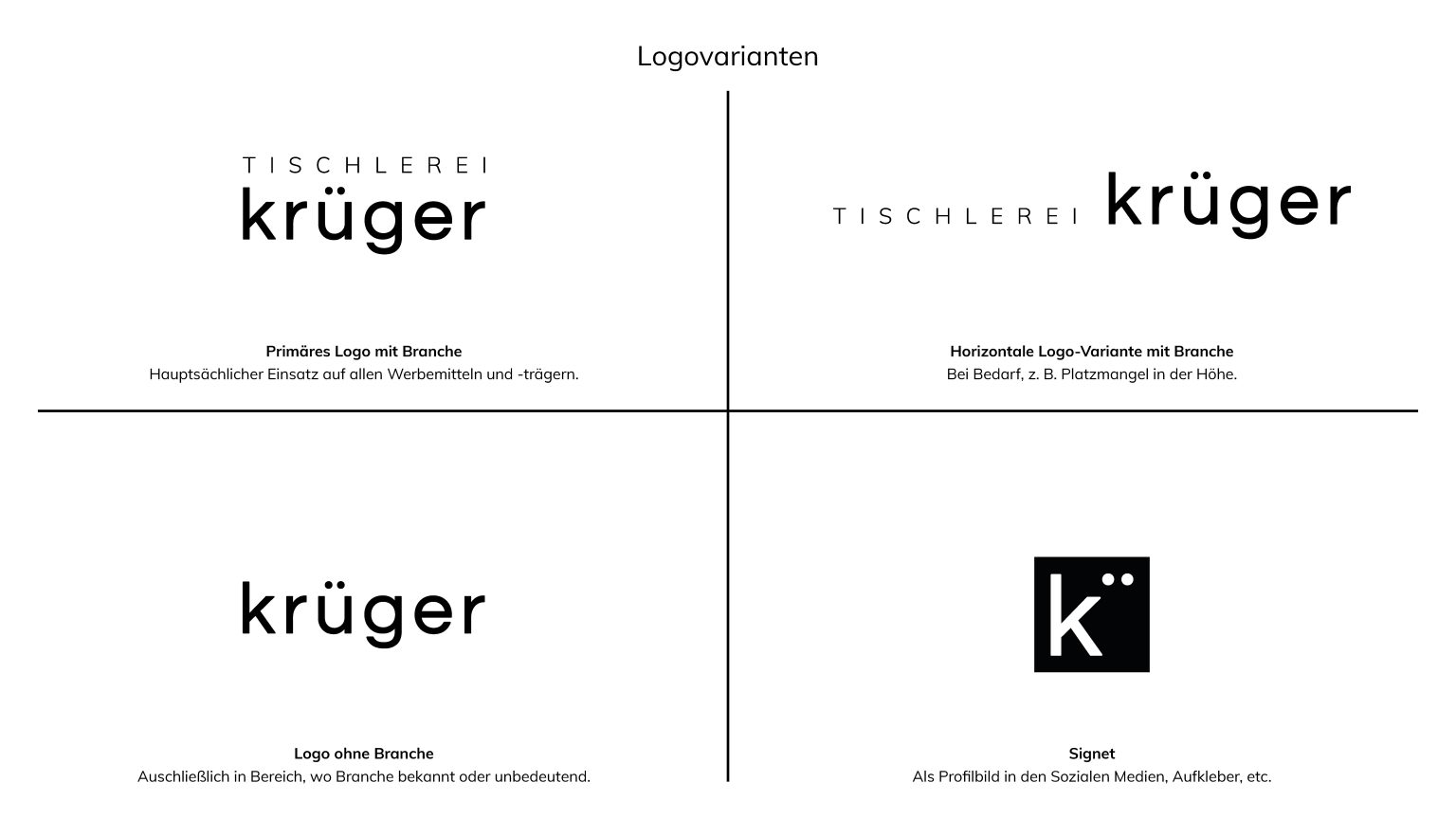 Corporate Design für Tischlerei Krüger