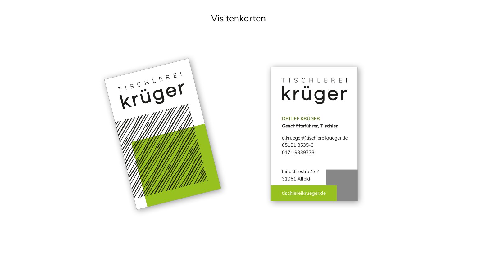 Corporate Design für Tischlerei Krüger