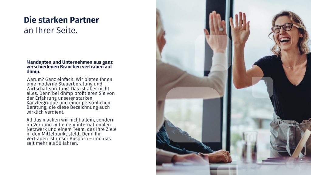 Projektansicht dhmp Unternehmenspraesentation