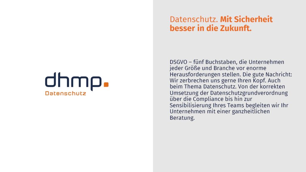 Projektansicht dhmp Unternehmenspraesentation