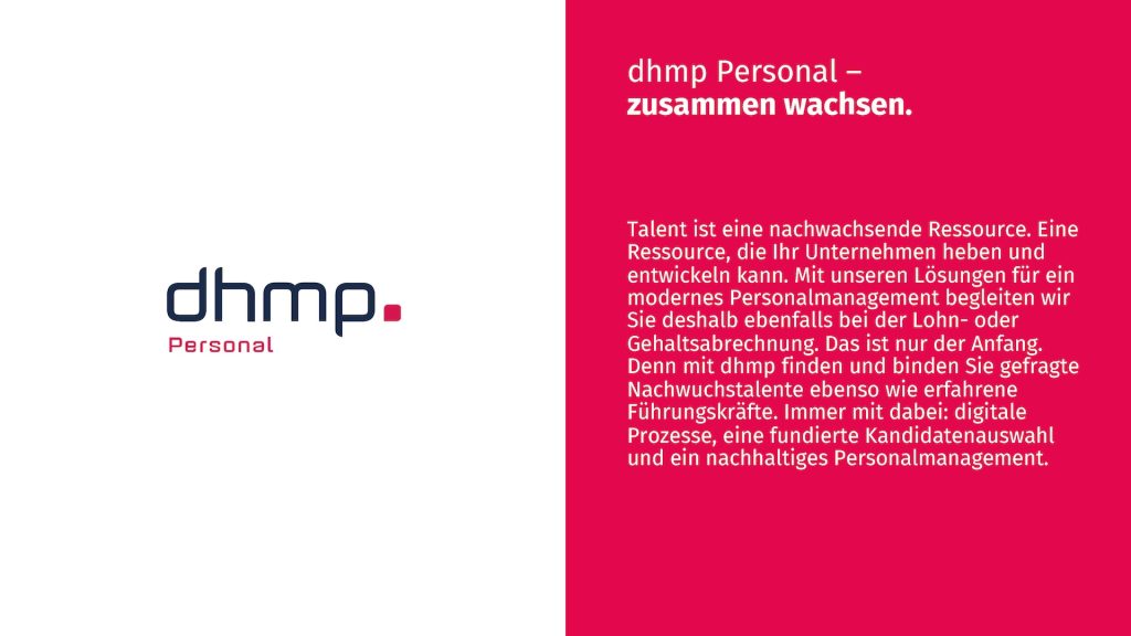 Projektansicht dhmp Unternehmenspraesentation